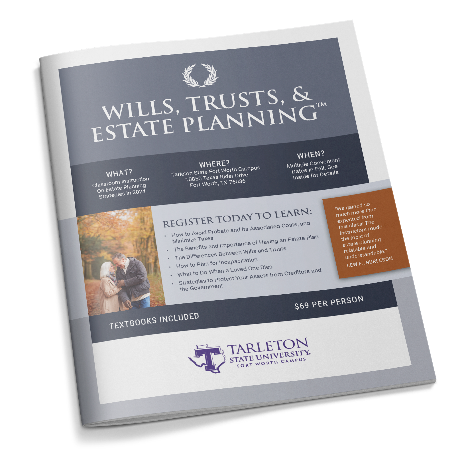 Wills, Trusts, & Estate Planning Class TSU Tarleton State University Fort Worth Campus