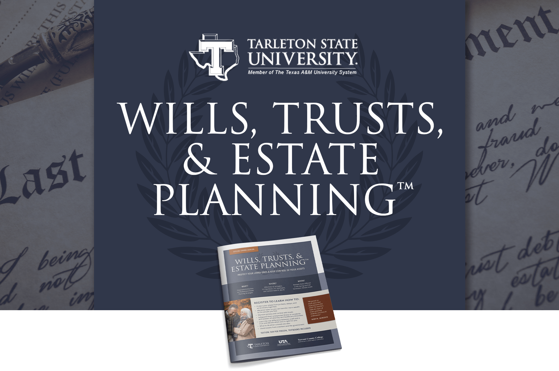 Wills, Trusts, & Estate Planning™ Financial Education Course at Tarleton State University Fort Worth Campus