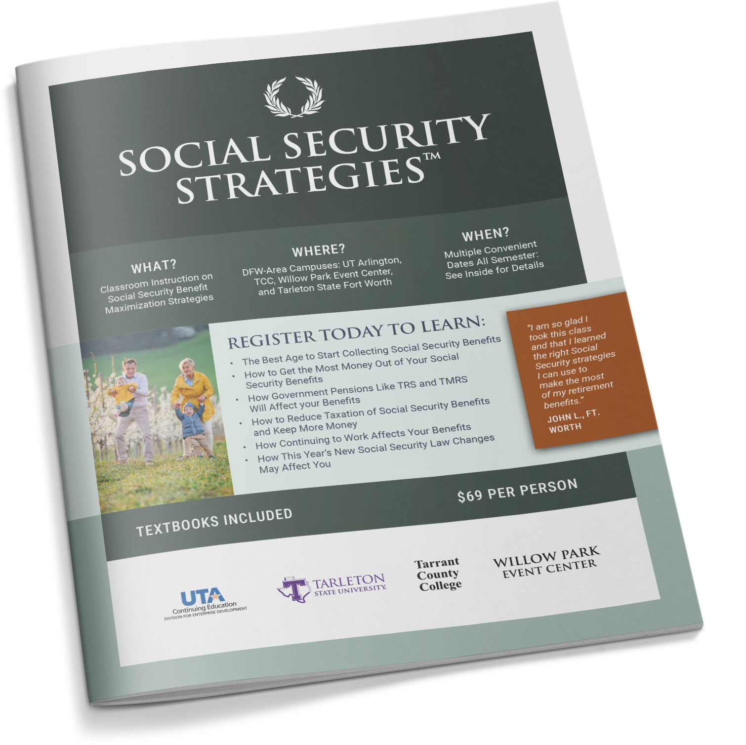 Social Security Strategies™ Financial Education Course for Adults – Strittmatter Wealth Management Group Financial Planner Fort Worth