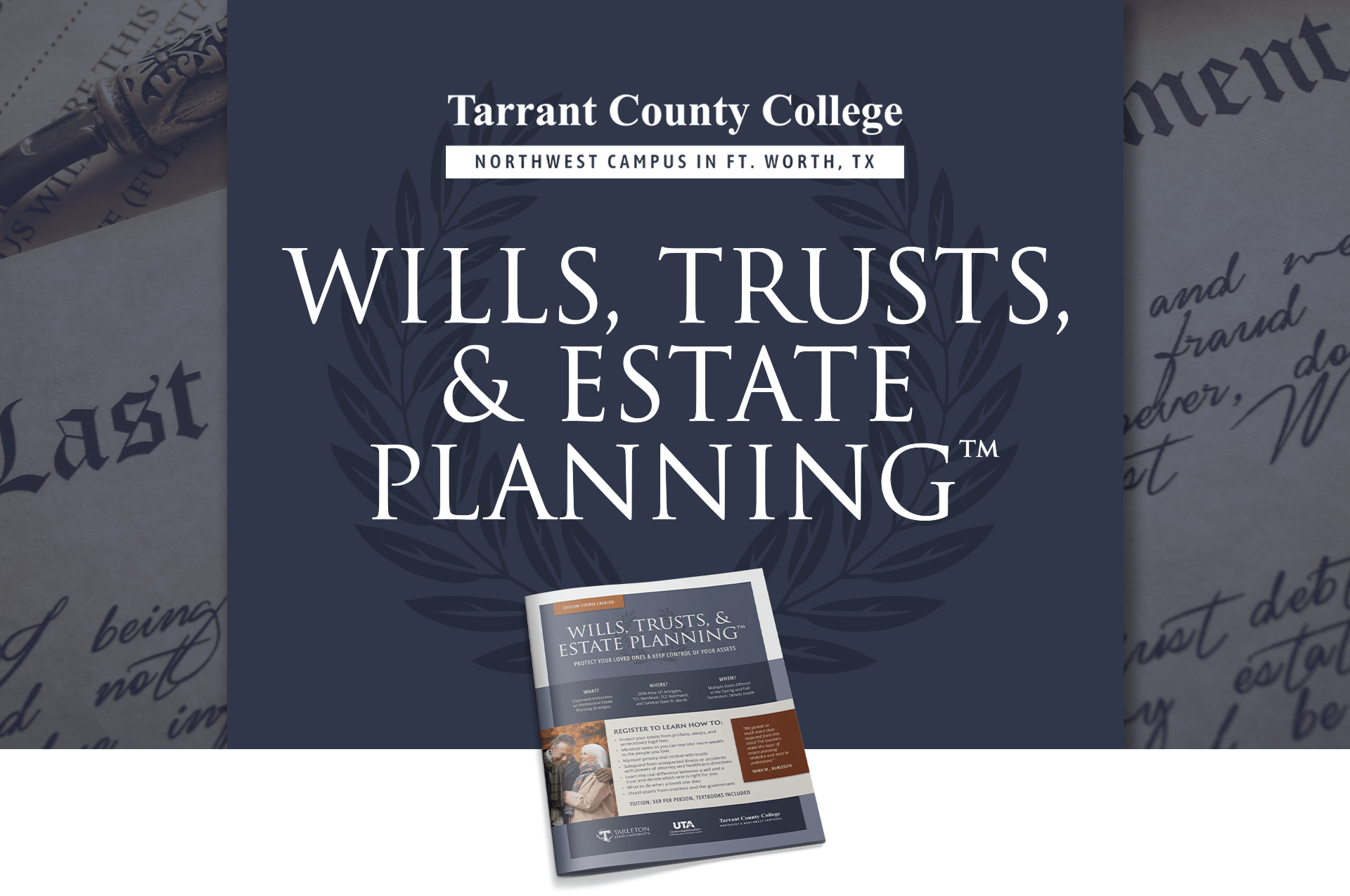 Wills, Trusts, & Estate Planning™ Financial Education Course at Tarrant County College Northwest Campus