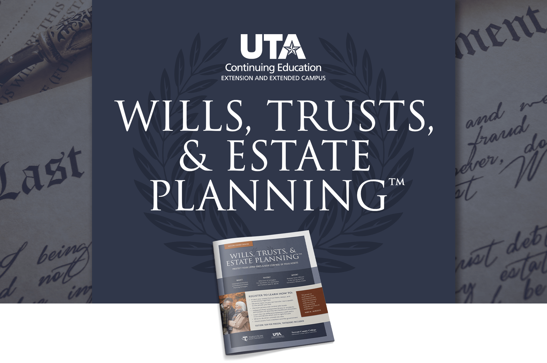 Wills, Trusts, & Estate Planning™ Financial Education Course at UTA West in Weatherford
