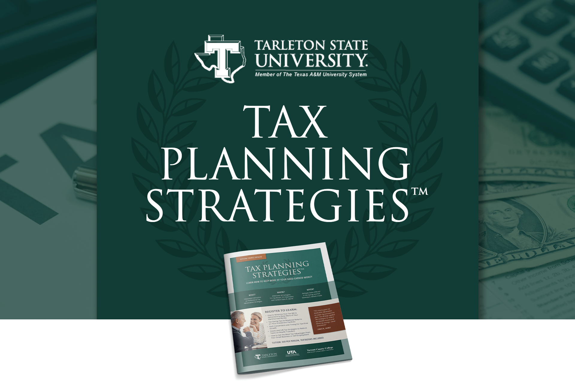 Tax Planning Strategies Strategies™ Financial Education Course at Tarleton State University Fort Worth Campus