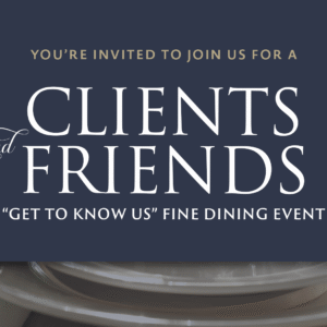 Fine Dining Invitation: New Clients & Friends "Get-to-Know Strittmatter Wealth" Event