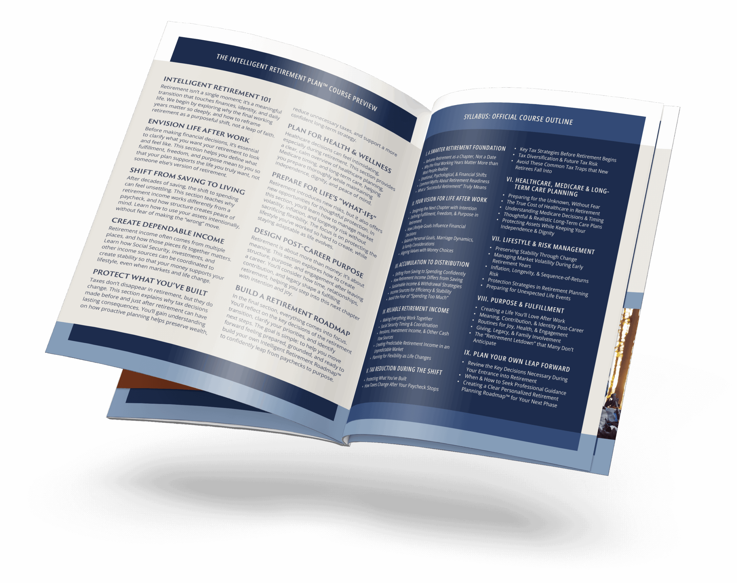 The Intelligent Retirement Plan™ Official Course Catalog: Financial Education Class for Adults