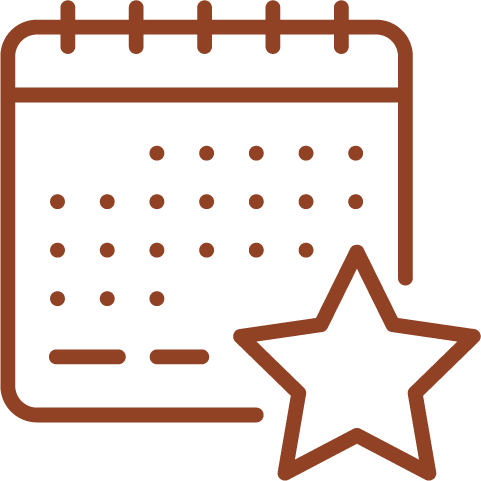 Special event calendar icon representing financial services event coordinator role