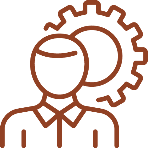 Employee settings icon representing financial services operations specialist role
