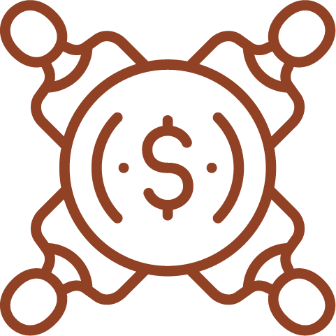 Financial team meeting icon representing financial services paraplanner role